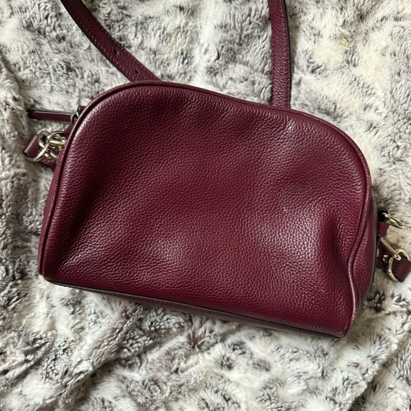 Kate Spade Burgundy Red Crossbody Double Zipper - Picture 5 of 5